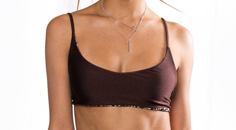 Teahu'poo Top Reversible Chocolat/ Leopard Shark