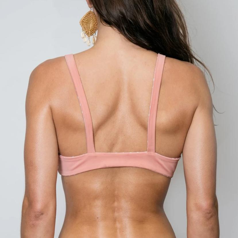 Montage Top Reversible Dusty Rosé/Polka Dot